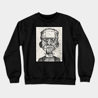 Trippy Frankenstein (B&W) Crewneck Sweatshirt